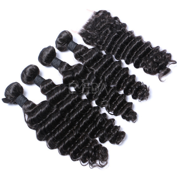 Hair bundles with closure LJ227